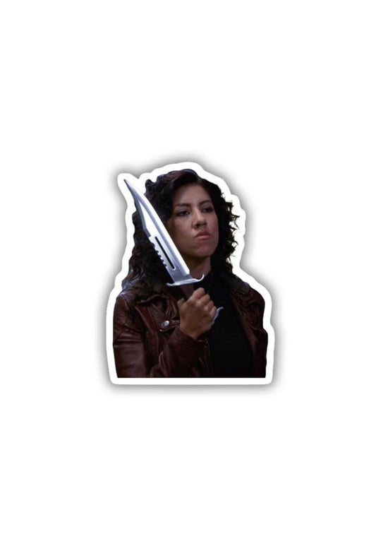 Rosa Diaz Holding a knife - B99 Sticker