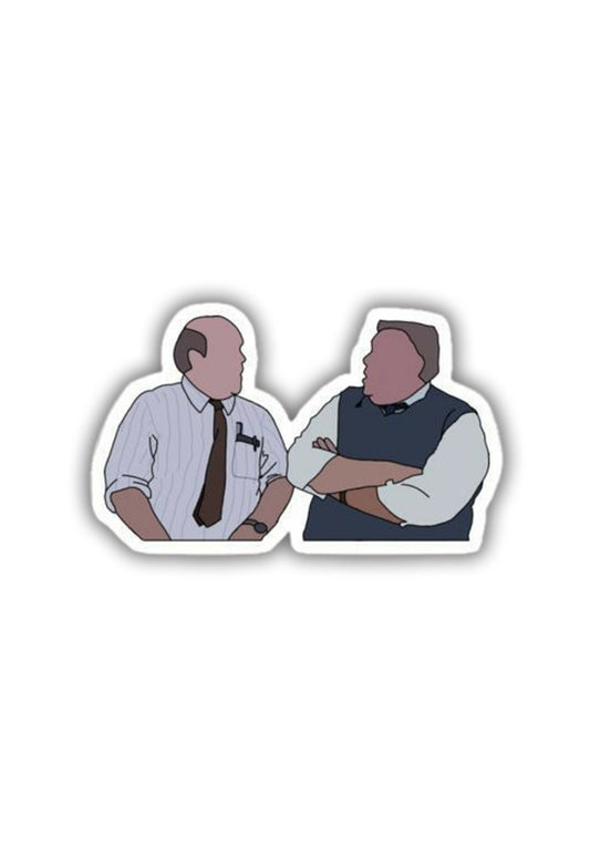 Hitchcock and Scully - Art Print Sticker