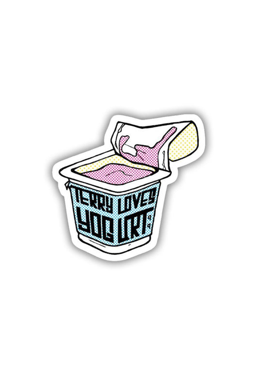 Terry Loves Yoghurt! Sticker