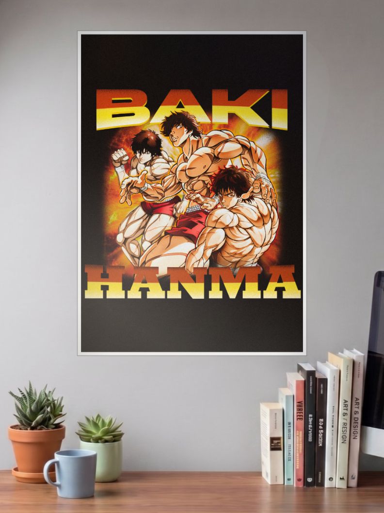 Unleashed Fury | Baki Hanma | Anime Poster