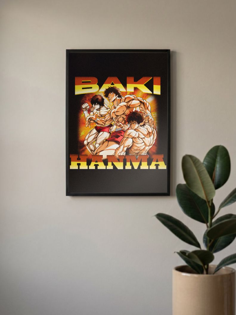 Unleashed Fury | Baki Hanma | Anime Poster