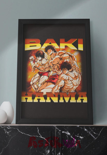 Unleashed Fury | Baki Hanma | Anime Poster