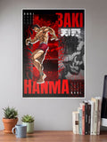 Crimson Warrior | Baki Hanma | Anime Poster