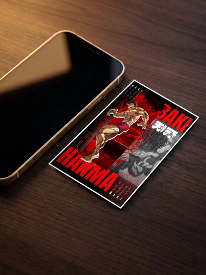 Crimson Warrior | Baki Hanma | Anime Poster