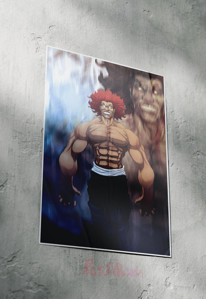 The Beast Unleashed | Yujiro Hanma | Anime Poster