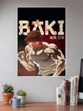 Unyielding Warrior | Baki Hanma | Anime Poster