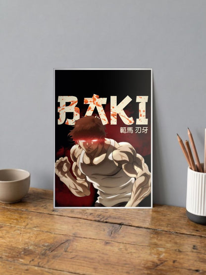 Unyielding Warrior | Baki Hanma | Anime Poster