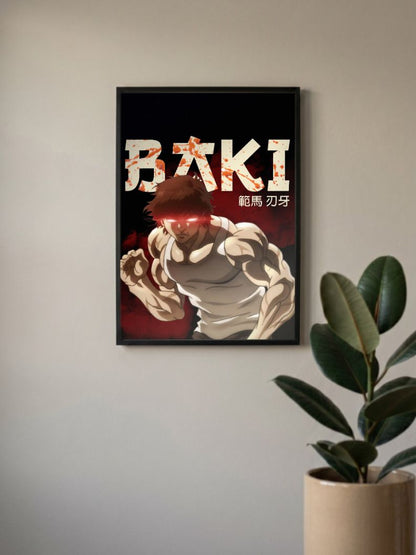 Unyielding Warrior | Baki Hanma | Anime Poster