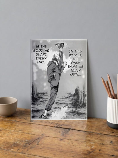 Inspiration Unleashed | Motivational Manga | Quotes Poster