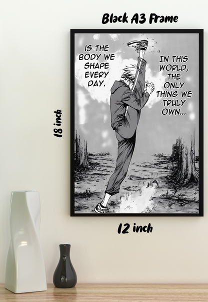 Inspiration Unleashed | Motivational Manga | Quotes Poster