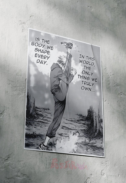 Inspiration Unleashed | Motivational Manga | Quotes Poster