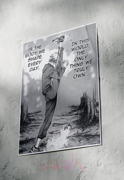 Inspiration Unleashed | Motivational Manga | Quotes Poster
