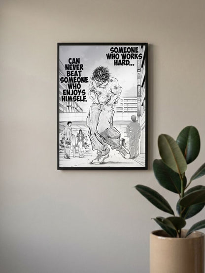 Unyielding Spirit | Baki | Quotes Poster