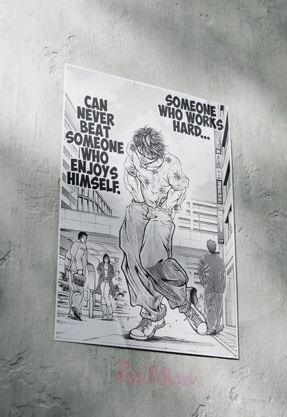 Unyielding Spirit | Baki | Quotes Poster