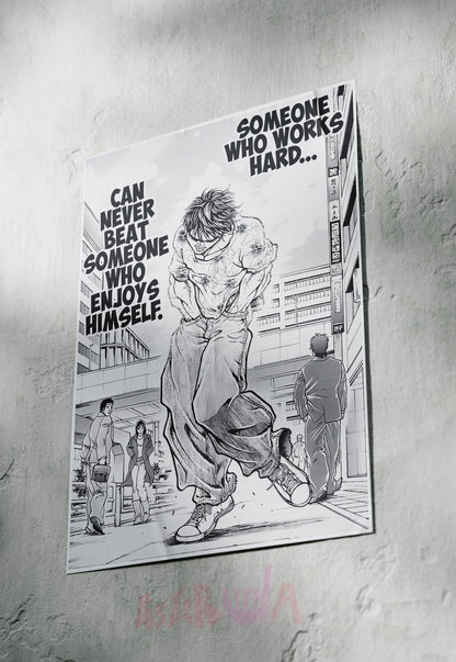 Unyielding Spirit | Baki | Quotes Poster
