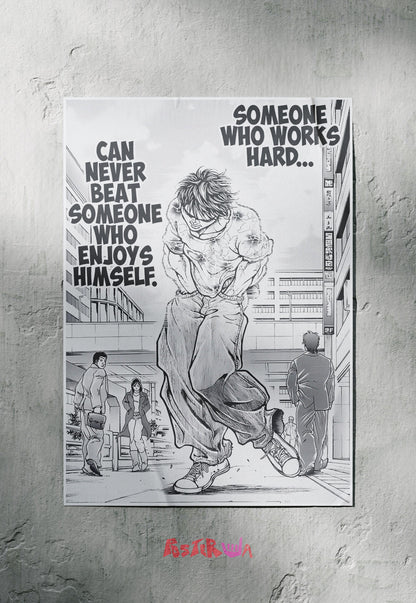 Unyielding Spirit | Baki | Quotes Poster