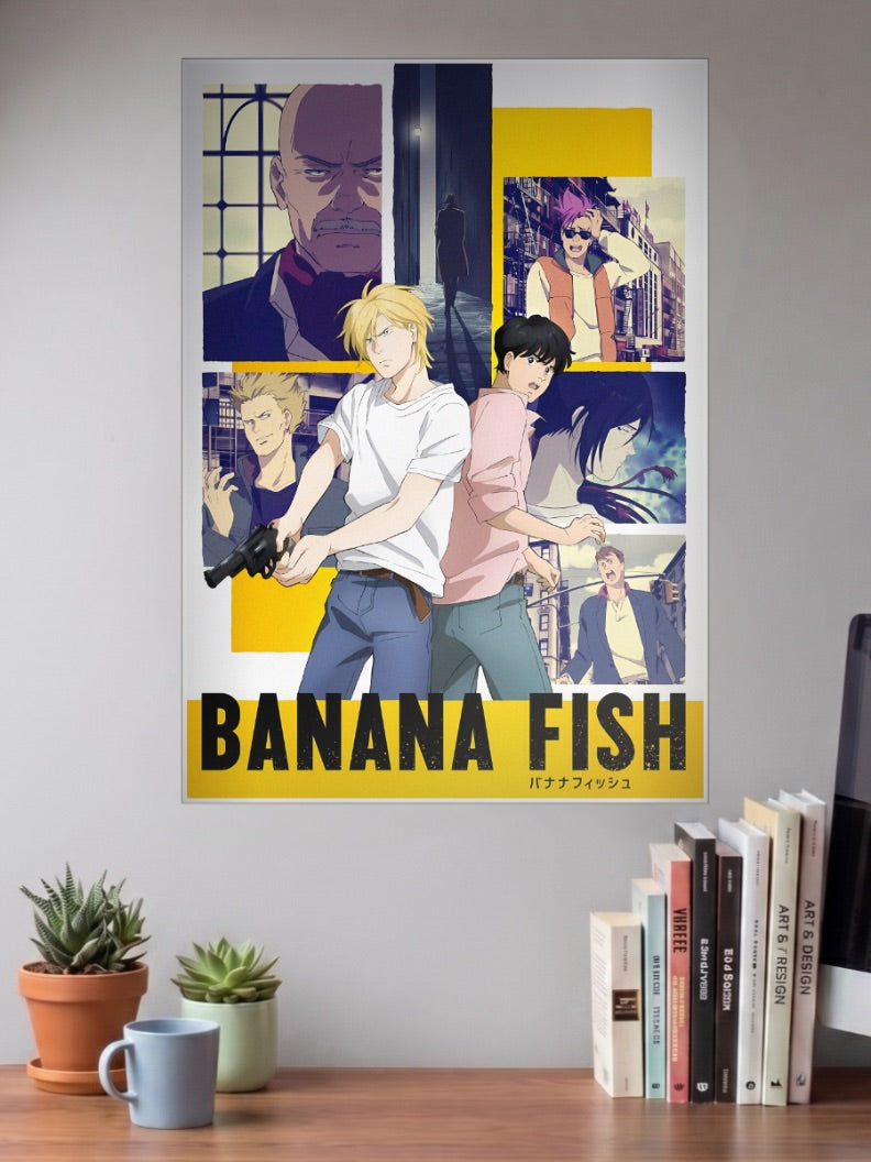 Ash Lynx Eiji Banana Fish Official Anime Poster