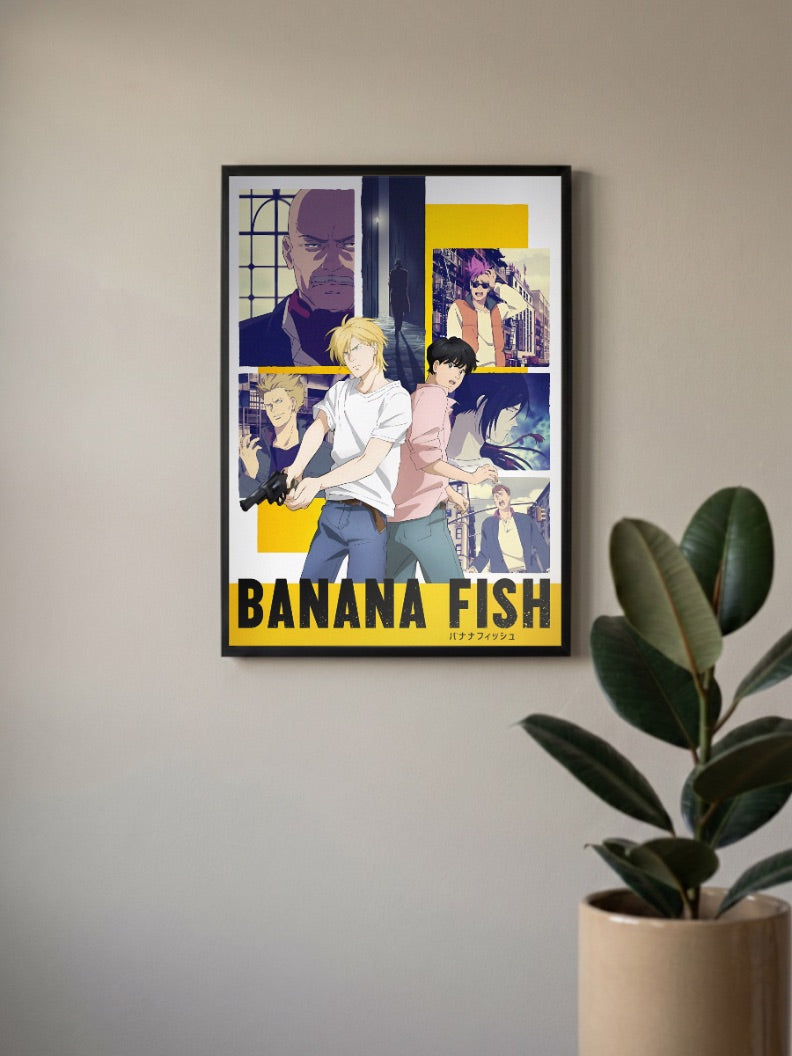 Ash Lynx Eiji Banana Fish Official Anime Poster