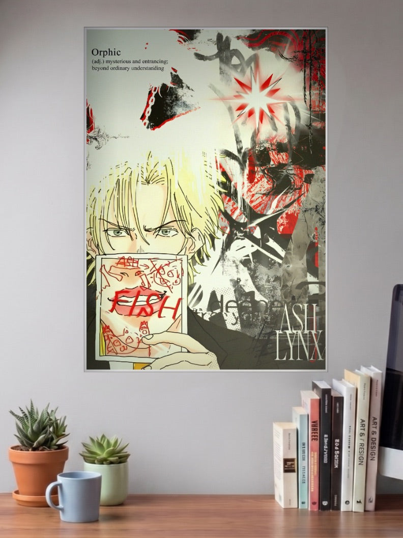 Ash Lynx Orphic Banana Fish Anime Poster