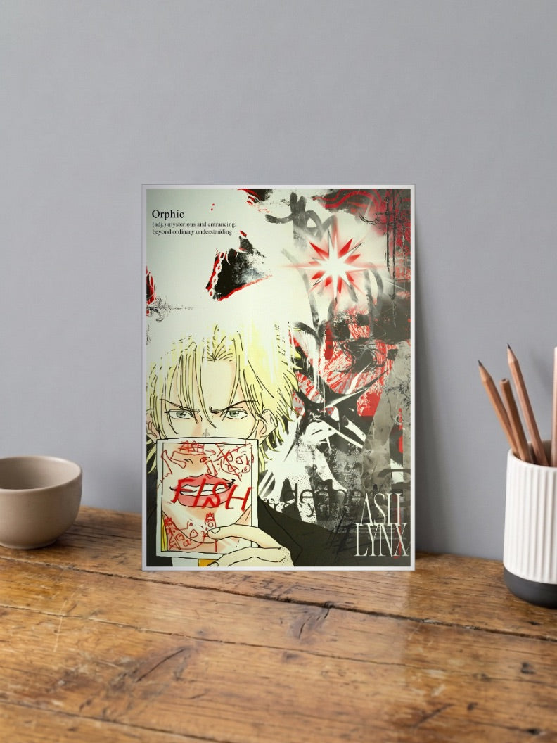 Ash Lynx Orphic Banana Fish Anime Poster