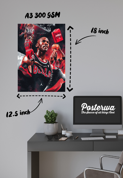 Michael B Jordan | Basketball Poster