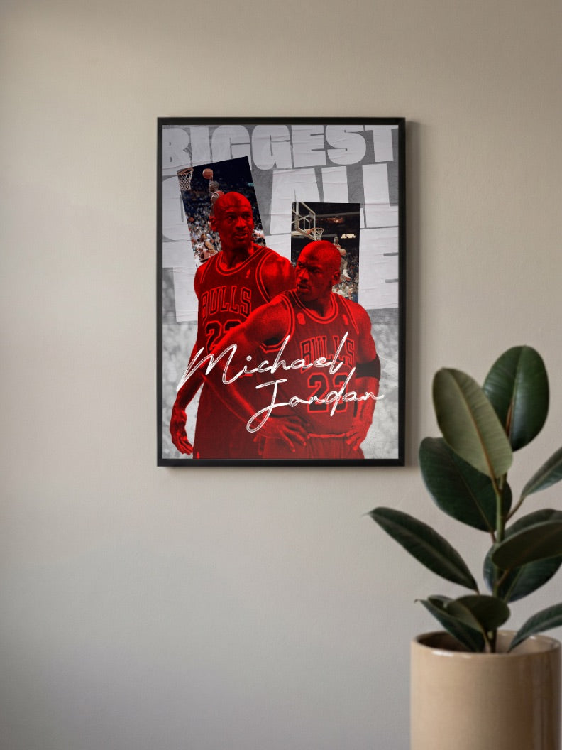 Michael Jordan Bulls 23 Basketball Poster