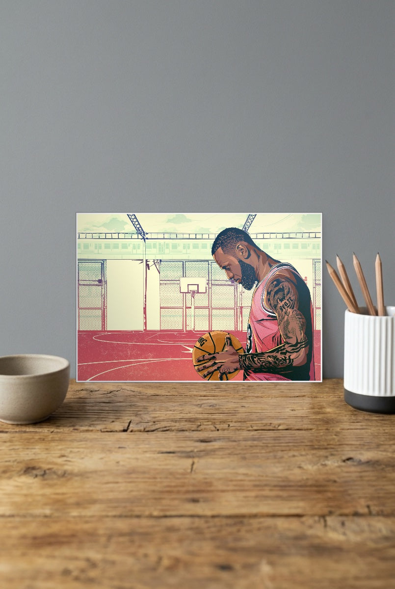 Basketball Star Dunk Basketball Poster