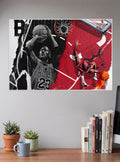 Michael Jordan Bulls Basketball Poster