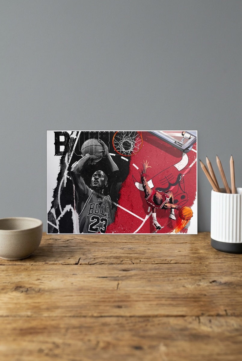 Michael Jordan Bulls Basketball Poster