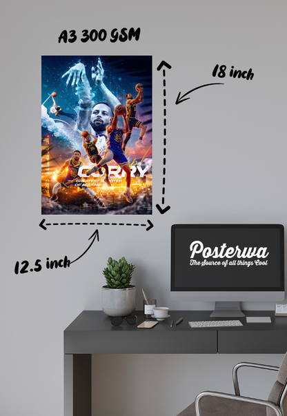 Splash Zone | Stephen Curry | Basketball Poster