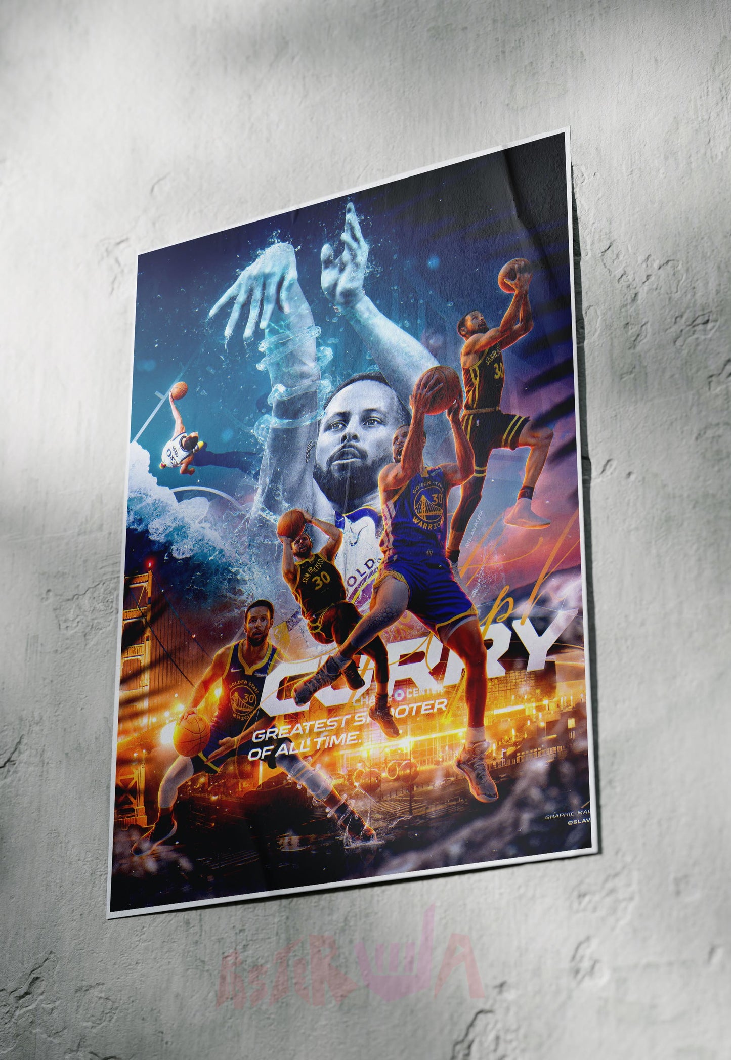 Splash Zone | Stephen Curry | Basketball Poster