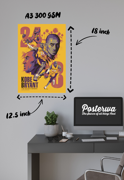 Mamba Mentality | Kobe Bryant | Basketball Poster