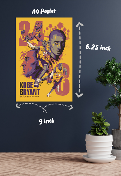 Mamba Mentality | Kobe Bryant | Basketball Poster