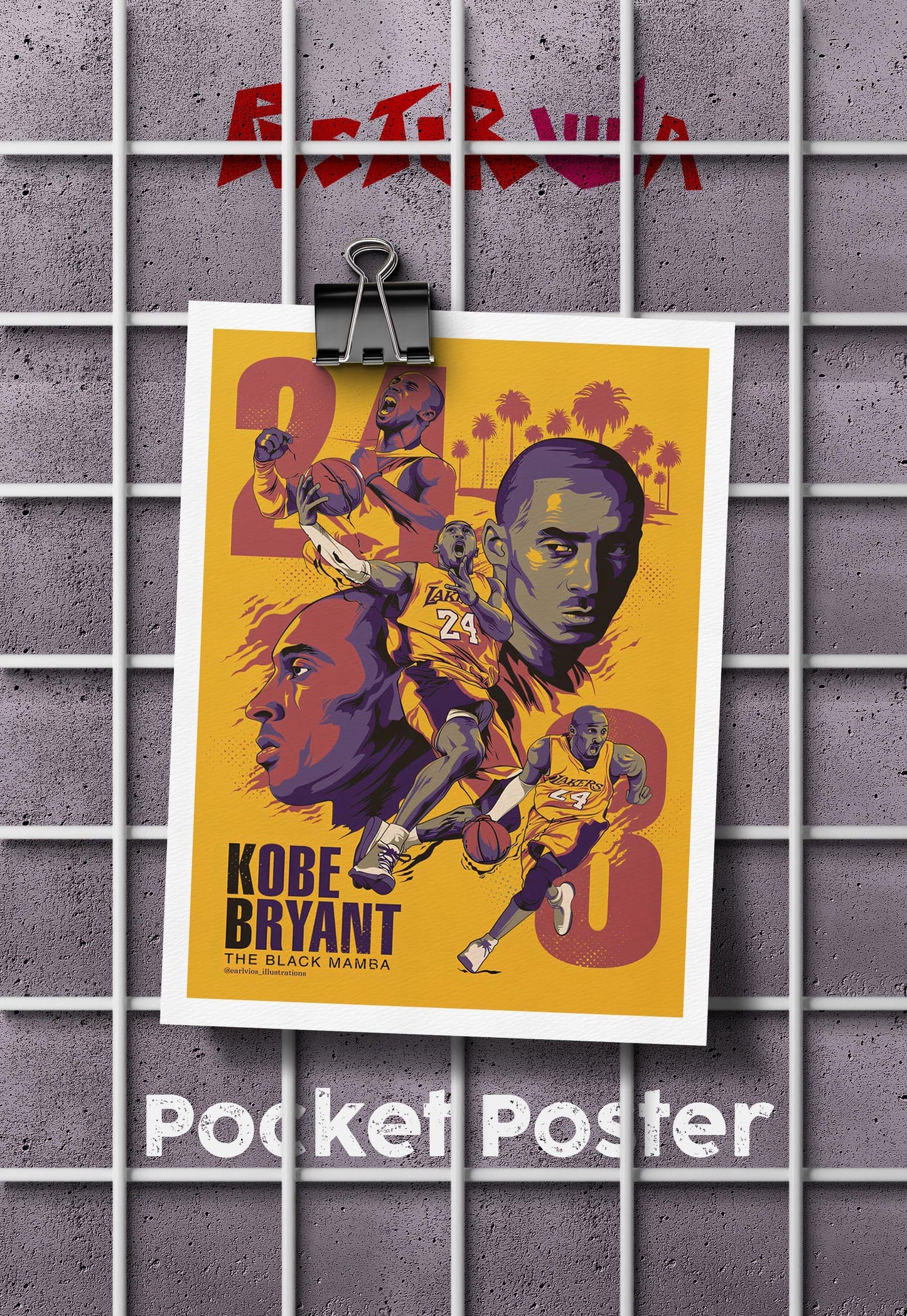 Mamba Mentality | Kobe Bryant | Basketball Poster