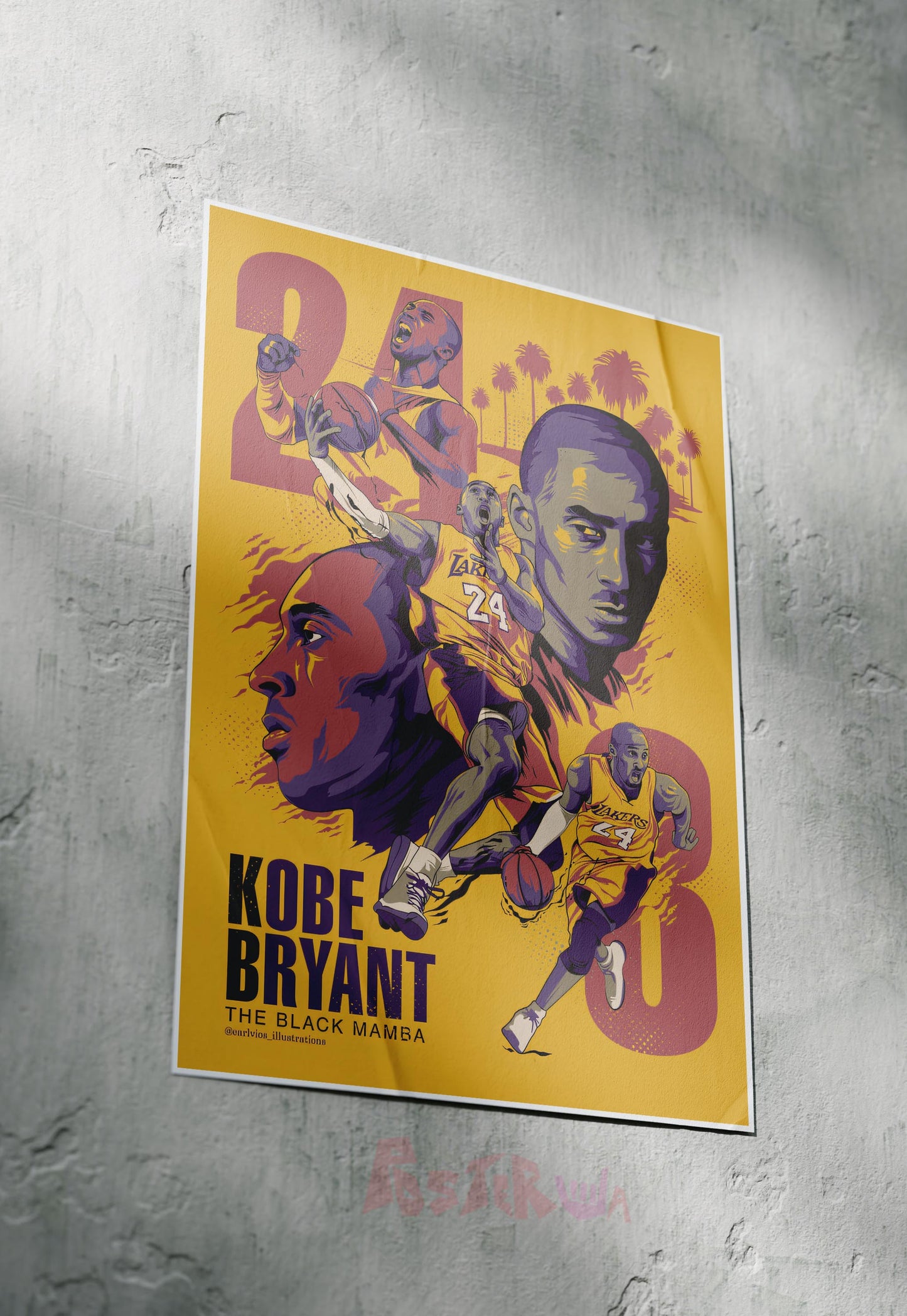 Mamba Mentality | Kobe Bryant | Basketball Poster