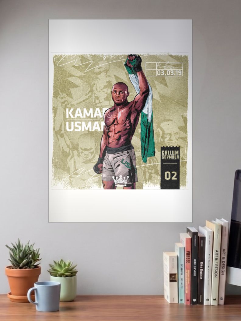 Cage Conqueror | Kamal Usman | MMA Fighter Poster