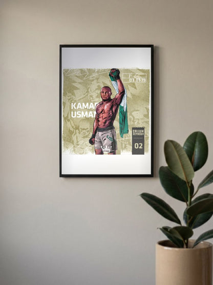 Cage Conqueror | Kamal Usman | MMA Fighter Poster