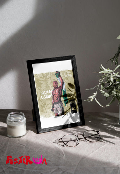 Cage Conqueror | Kamal Usman | MMA Fighter Poster
