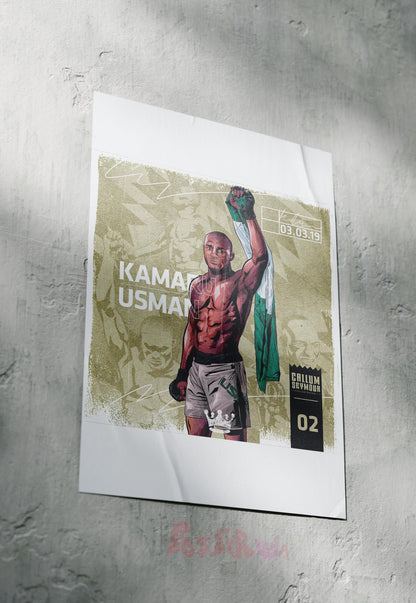 Cage Conqueror | Kamal Usman | MMA Fighter Poster