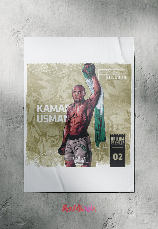Cage Conqueror | Kamal Usman | MMA Fighter Poster