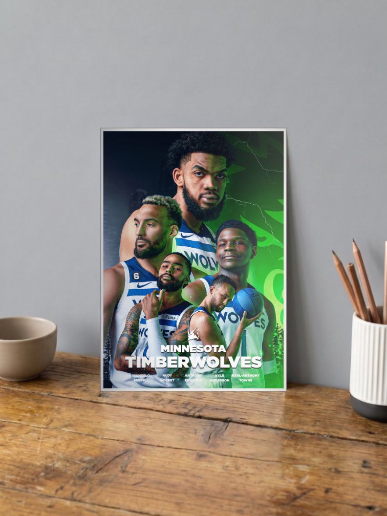 Howling Hoops | Timberwolves | Basketball Poster
