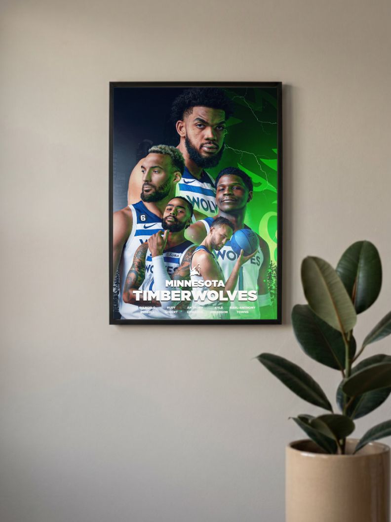Howling Hoops | Timberwolves | Basketball Poster