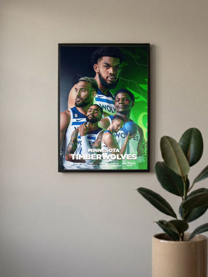 Howling Hoops | Timberwolves | Basketball Poster