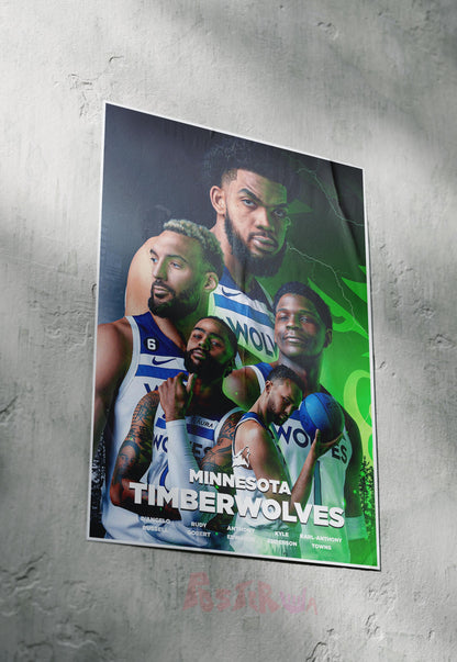 Howling Hoops | Timberwolves | Basketball Poster