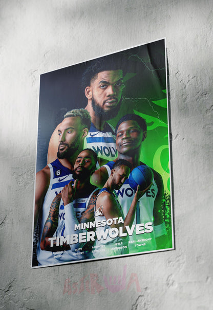 Howling Hoops | Timberwolves | Basketball Poster