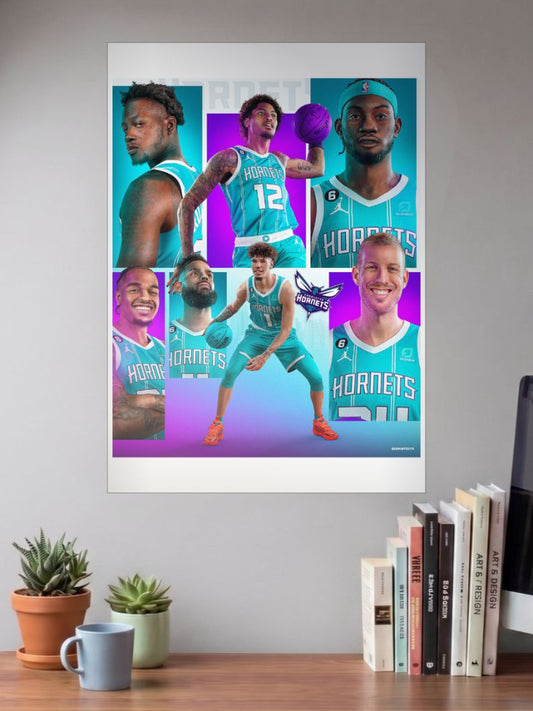 Stingers in Flight | Hornets | Basketball Poster