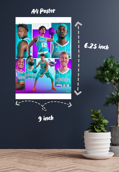 Stingers in Flight | Hornets | Basketball Poster