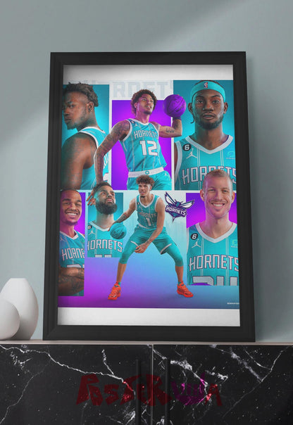 Stingers in Flight | Hornets | Basketball Poster