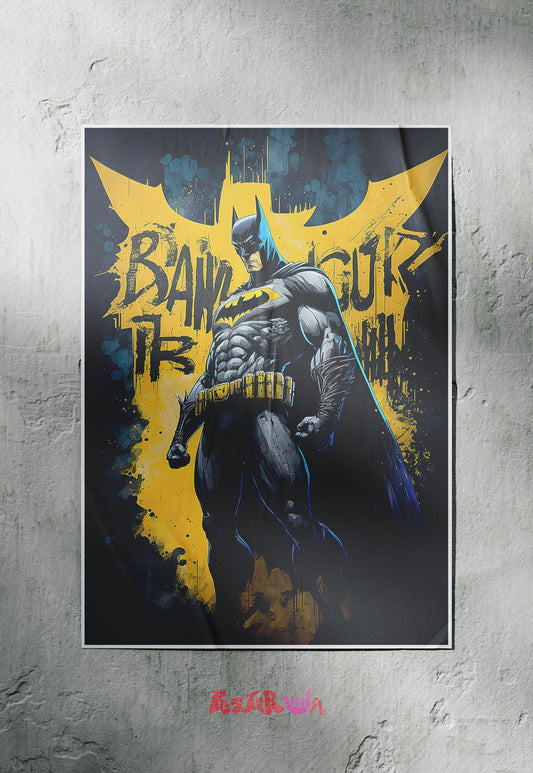 Urban Knight | Batman | Abstract Poster