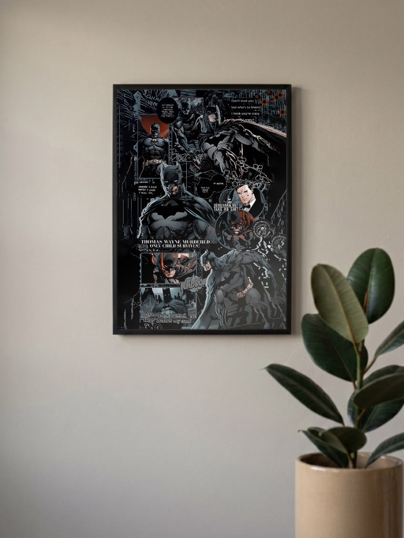 Batman Dark Knight Collage DC Poster
